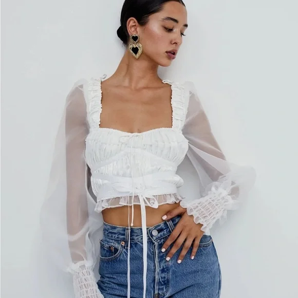 For Love and Lemons Gabrielle Top - Picture 1 of 4